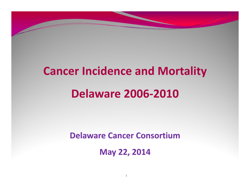 Cancer Incidence and Mortality 2006-2010